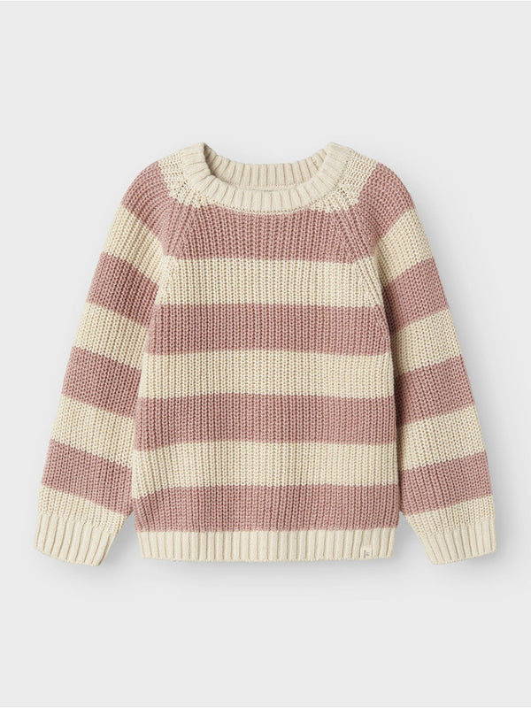 LIL ATELIER MAGLIA STRIPE TURTLEDOVE/WITHERED