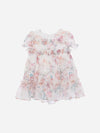PATACHOU ABITO MULTICOLORE IN CHIFFON CON STAMPA FLOREALE