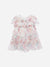 PATACHOU ABITO MULTICOLORE IN CHIFFON CON STAMPA FLOREALE
