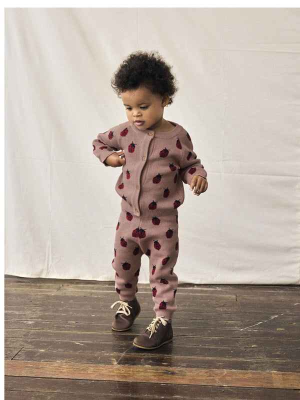 LIL ATELIER CARDIGAN MISTY ROSE