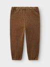 LIL ATELIER PANTALONE VELLUTO A COSTE SEPIA TINT