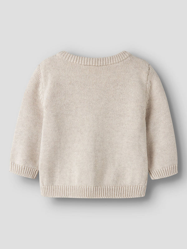 NAME IT CARDIGAN RICAMATO PEYOTE MELANGE