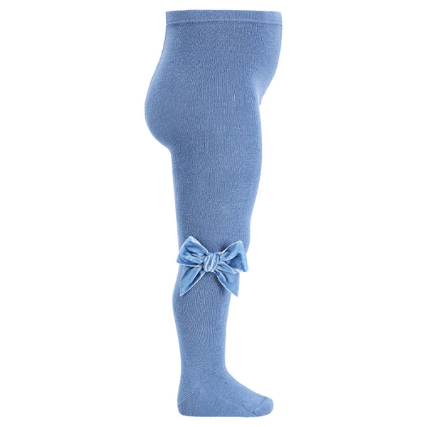 CONDOR CALZAMAGLIA LISCIA CON FIOCCO IN VELLUTO AZZURRO FRANCIA COL 449