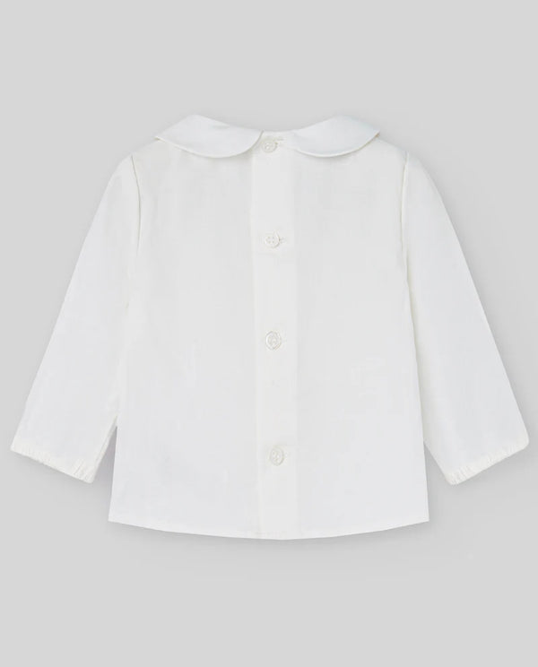 PAZ RODRIGUEZ COMPLETO CAMICIA+PANTALONE VELLUTO BEIGE