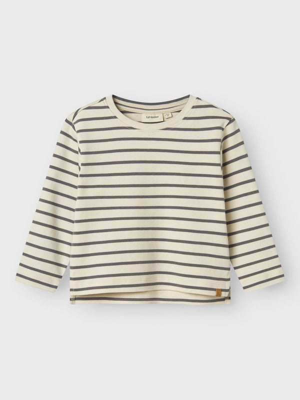 LIL ATELIER MAGLIA A RIGHE TURTLEDOVE