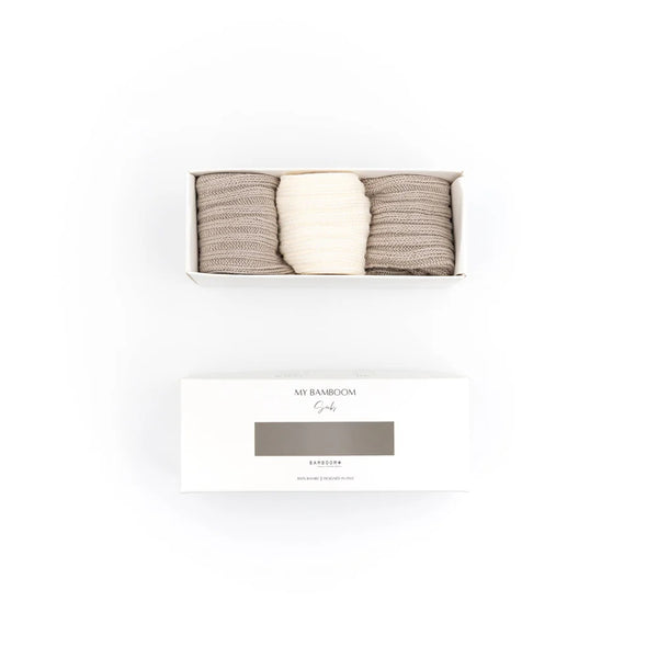 BAMBOOM 3PC in GIFT BOX Calze Spesse - Sabbia 09