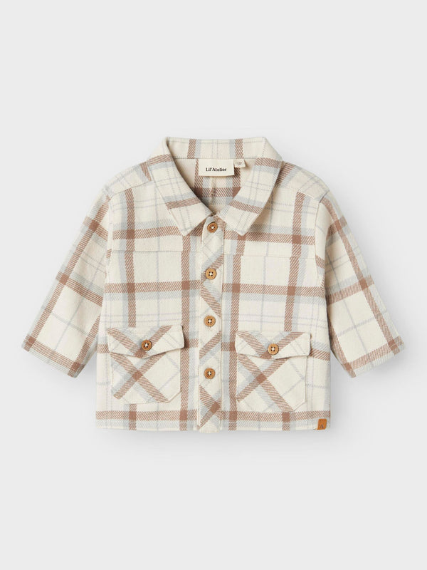LIL ATELIER CAMICIA A QUADRI TURTLEDOVE