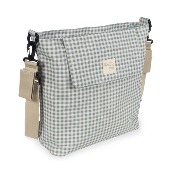 WALKING MUM I LOVE VICHY BORSA FASCIATOIO VERDE