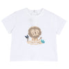CHICCO MAGLIETTA MANICHE CORTE BIANCA CON LEONCINO