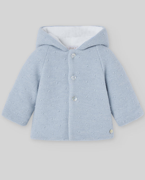 PAZ RODRIGUEZ CAPPOTTINO IN LANA AZZURRO POLVERE