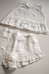 BABYGI COMPLETO PURO LINO BIANCO LN71G