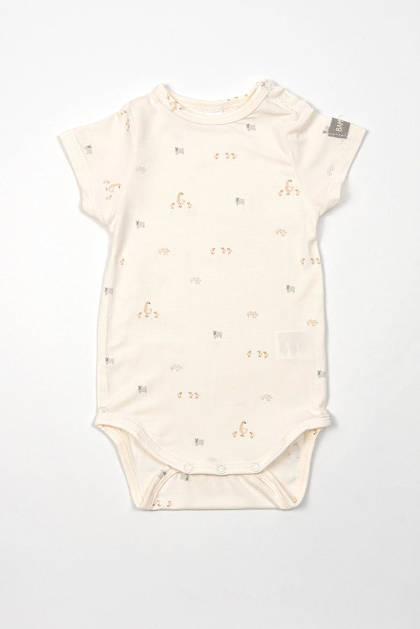 BAMBOOM BODY MEZZA MANICA 2PZ ANIMALS MIX 143