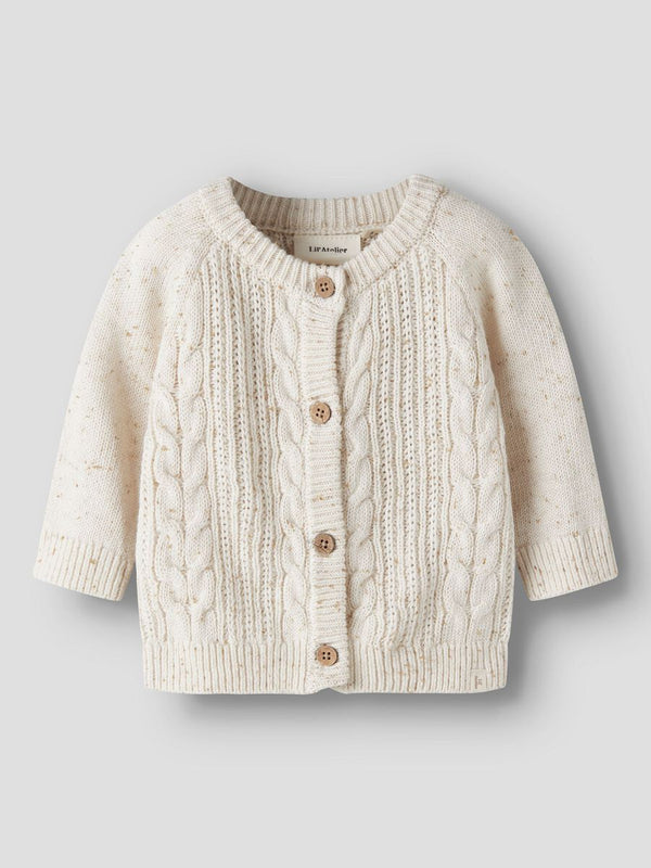 LIL ATELIER CARDIGAN TURTLEDOVE