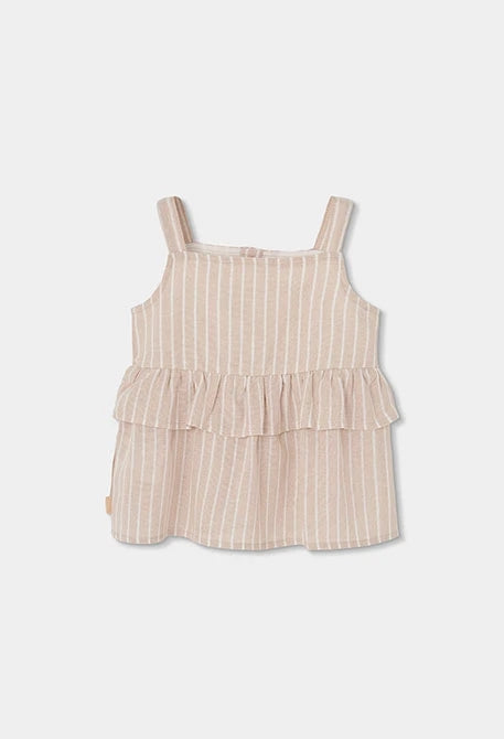 BOBOLI Top di lino a righe