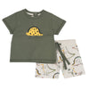 CHICCO COMPLETO MAGLIETTA E PANTALONCINO DINOSAURI