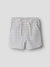 LIL ATELIER PANTALONE BERMUDA A RIGHE BIANCO E AZZURRO