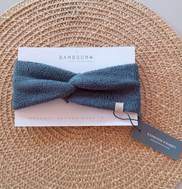BAMBOOM FASCIA CAPELLI & SCALDA ORECCHIE TEDDY MIDNIGHT BLUE
