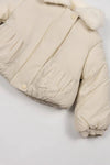 BAMBOOM GIACCA BIMBA CON COLLETTO WARM WHITE