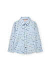 BOBOLI CAMICIA AZZURRA CON FANTASIA 732215
