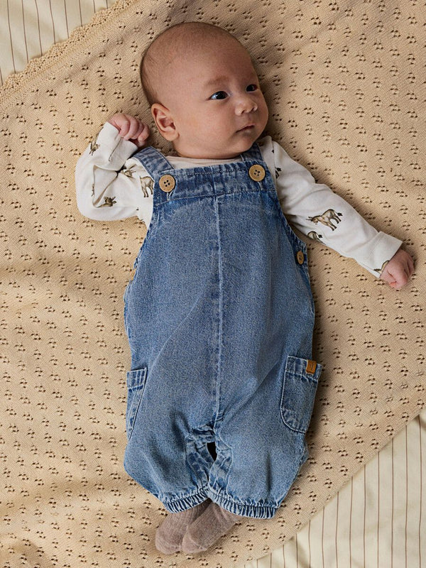 LIL ATELIER SALOPETTE MEDIUM BLUE DENIM