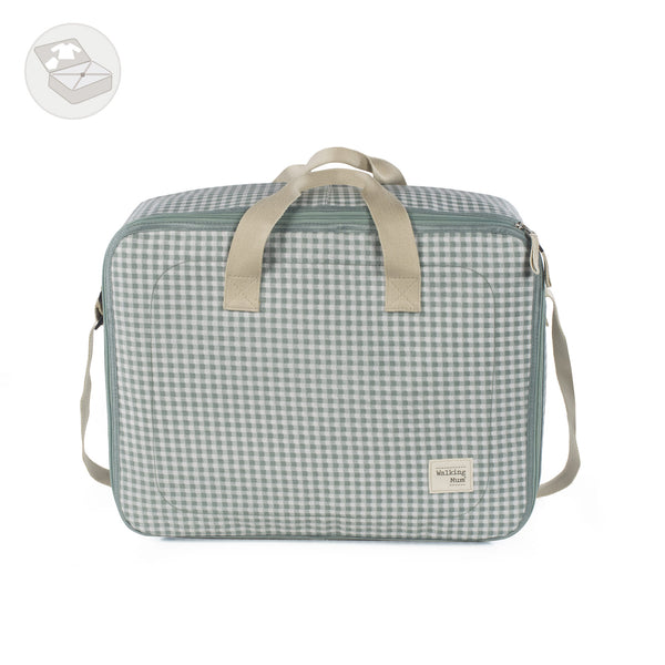 WALKING MUM Valigia I Love Vichy Verde (Iv)