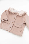 BAMBOOM GIACCA CURDEROYCON COLLO TEDDY VINTAGE PINK