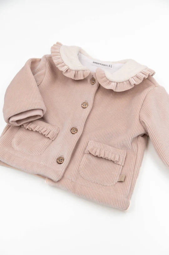 BAMBOOM GIACCA CURDEROYCON COLLO TEDDY VINTAGE PINK