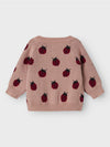LIL ATELIER CARDIGAN MISTY ROSE