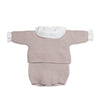PASITO A PASITO SET MAGLIA IN TRICOT + CULOTTE + BODY BAMBULA ROSA 0-1 MESE