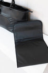 BAMBOOM Tote Bag in recycled Eco-Leather - Shoulder strap - zip closure + extra snap hook closure - 35 x 53 x 25cm