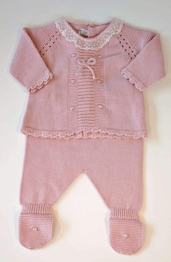 PECESA COMPLETO FILO COTONE 100% ROSA ANTICO