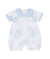 LE BEBè LBB5255 PAGLIACCETTO NEONATO BIANCO AZZURRO
