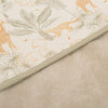 COPERTINA CLINICA 75X75 REVERSIBILE BEIGE E FANTASIA SAVANA