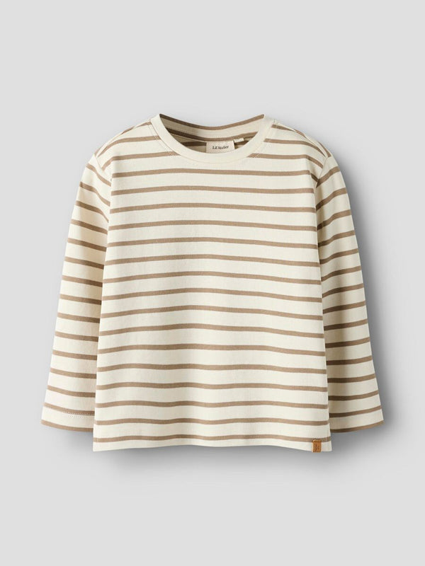 LIL ATELIER MAGLIA A RIGHE TURTLEDOVE