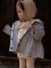 LIL ATELIER GIACCA IMPERMEABILE ZEN BLUE/SWAN