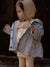 LIL ATELIER GIACCA IMPERMEABILE ZEN BLUE/SWAN