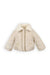 BAMBOOM GIACCA BIMBA CON COLLETTO WARM WHITE