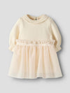 LIL ATELIER ABITO CON BODY E TULLE PISTACHIO SHELL