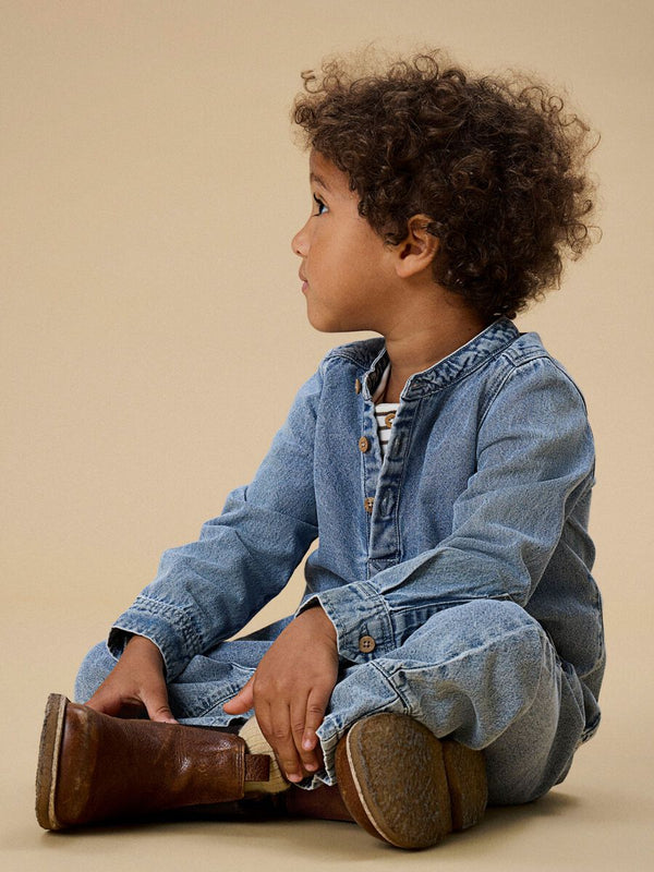 LIL ATELIER CAMICIA MEDIUM BLUE DENIM