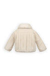 BAMBOOM GIACCA BIMBA CON COLLETTO WARM WHITE