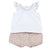 CHICCO COMPLETO PANTALONCINO E MAGLIA RICAMATA