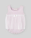 PAZ RODRIGUEZ PAGLIACCETTO ROSA CON TULLE