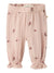 LIL ATELIER PANTALONE GARZATO RICAMATO ROSE