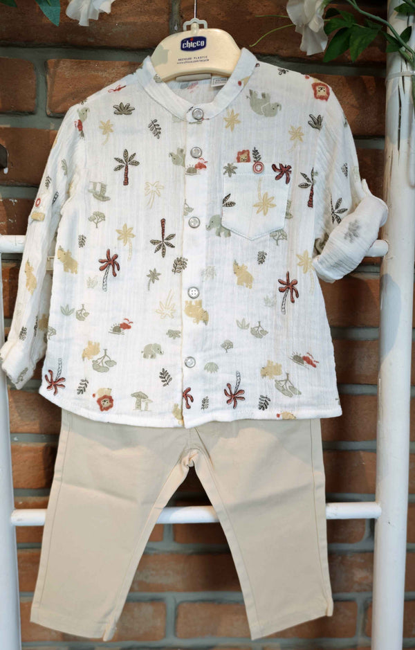 CHICCO COMPLETO CAMICIA E PANTALONE
