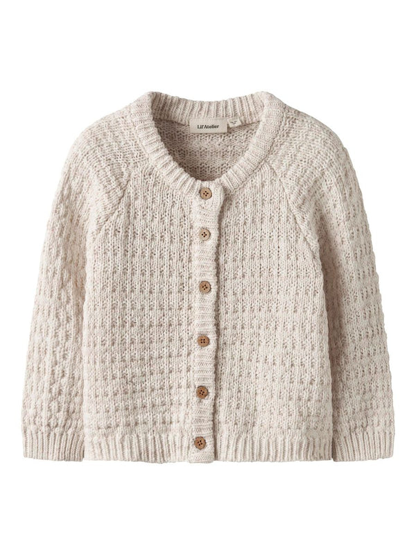 LIL ATELIER CARDIGAN A MAGLIA NOVELLE PEACH