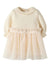 LIL ATELIER ABITO CON BODY E TULLE PISTACHIO SHELL
