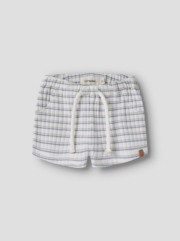 LIL ATELIER BERMUDA COCONUT MILK/DUSTY BLUE