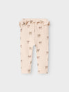 LIL ATELIER LEGGINGS SILVER PEONY/BOW