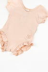 BAMBOOM Costume da bagno con spalle coperte - PINK STRIPES BEAR 435