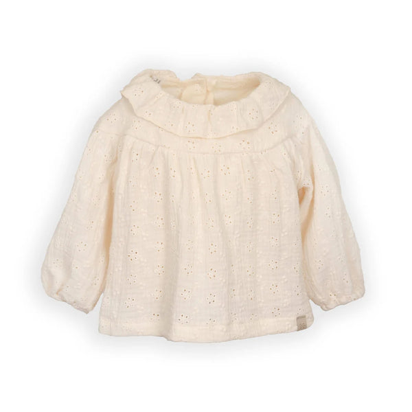 BAMBOOM Camicia con colletto ampia - WARM WHITE 345